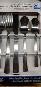 NIB Basic Levendale Collection Flatware Set